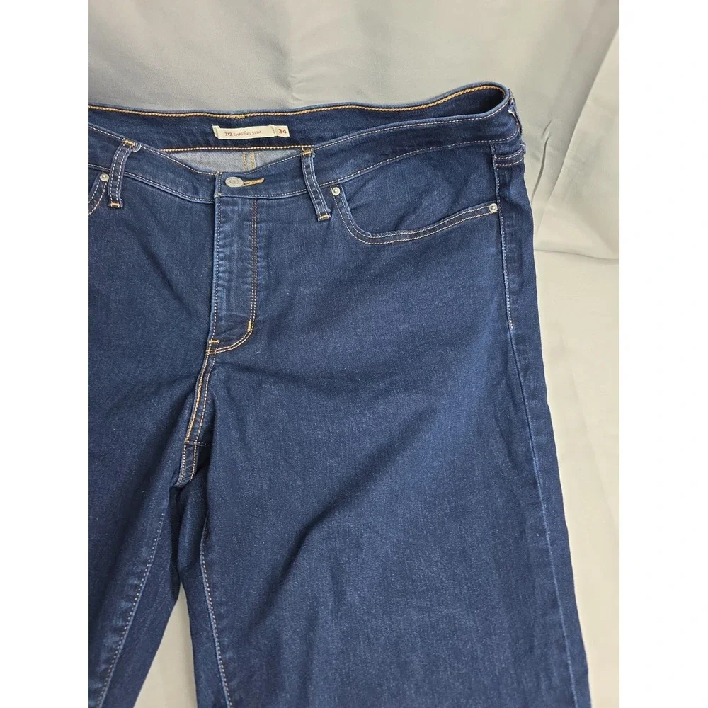 Levi's 312 stretch jeans‎ Shaping Slim fit Women 34 Mid Rise Actual: 38x29